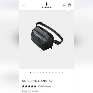 Alpaka Go Sling Nano Vx21 Black Xpack